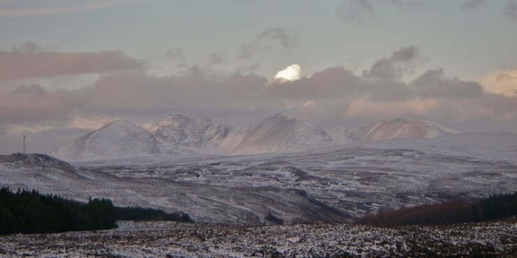 An Teallach this morning on the way to Torridon.