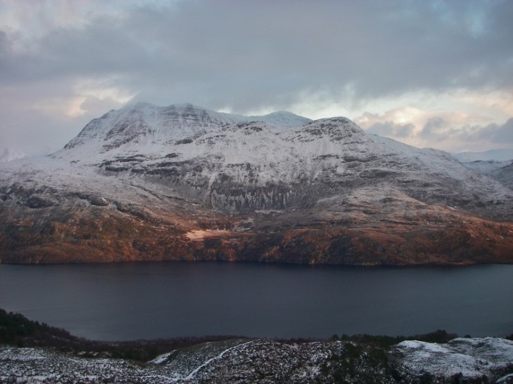 At long last a wintery view of Slioch!