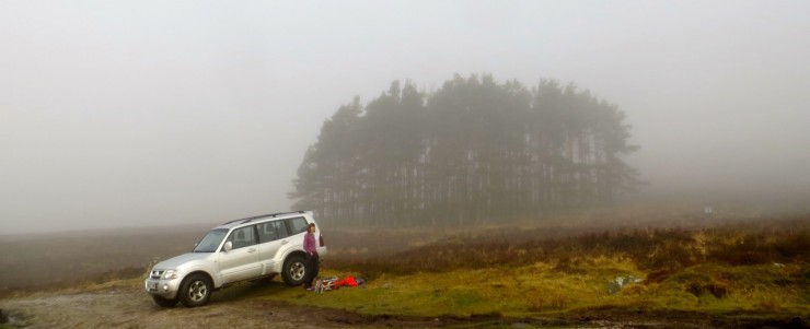 Early morning in the glen did not look too promising.