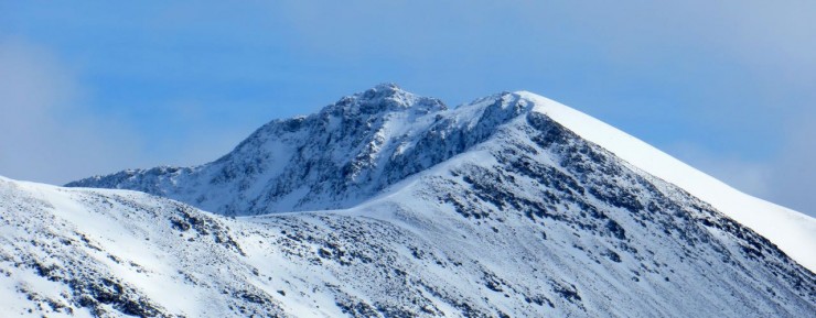 The summit ridge of Beinn Eighe.