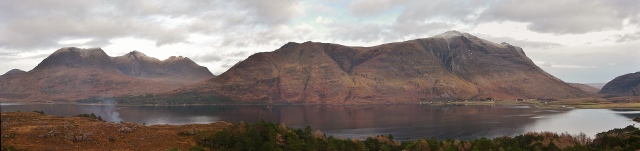 Beinn Alligin, Liathach and Loch Torridon.