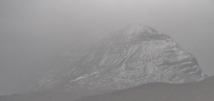 Liathach, about to be swallowed up in the next stormy shower