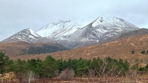 A mild day but with snow on the tops