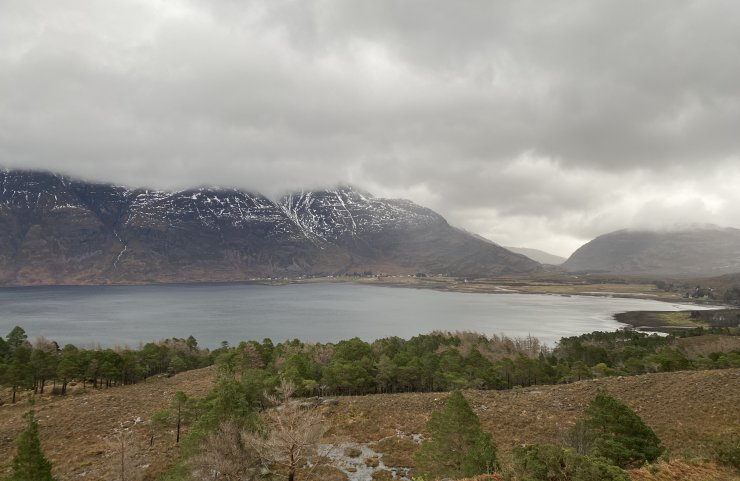 Looking across to Liathach over Upper Loch Torridon.