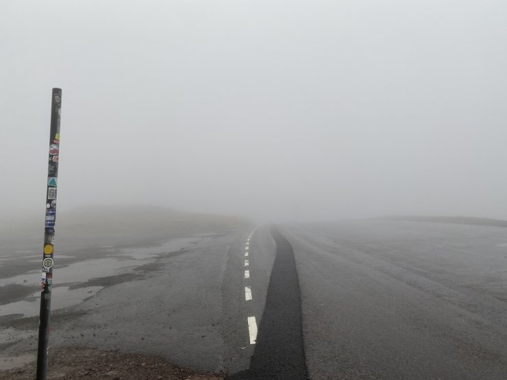 Extremely poor visibility on the Bealach na Ba road.