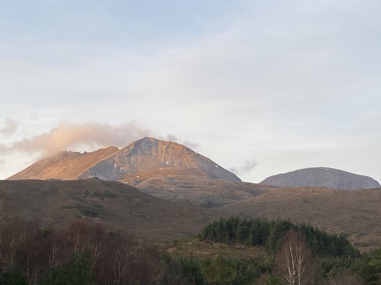 Sgurr nan Fhir Duibhe, at the East end of Beinn Eighe, in the morning light.