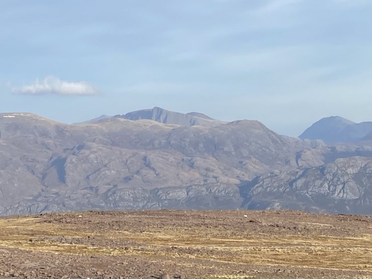 Looking North to the summit of Carn Mor. Rock climbing anyone ?