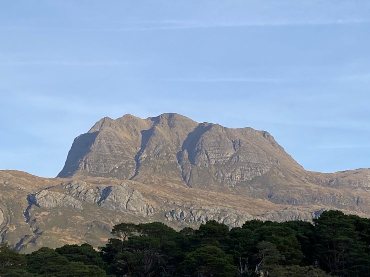 Slioch basking in sunshine