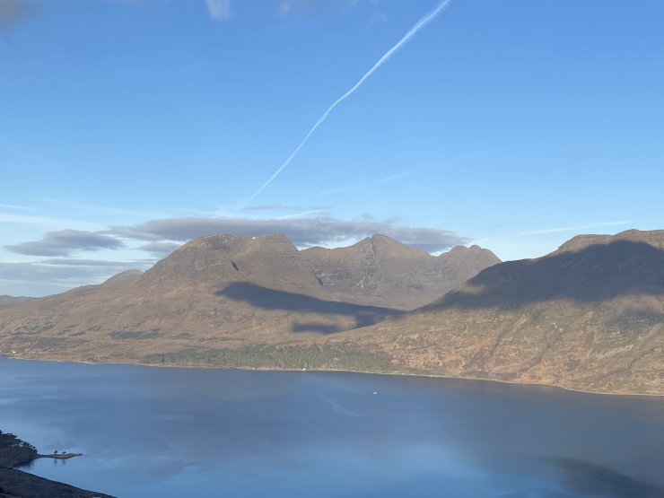 Beinn Alligin from across Loch Torridon.