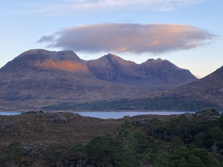 Beinn Alligin from across Loch Torridon.