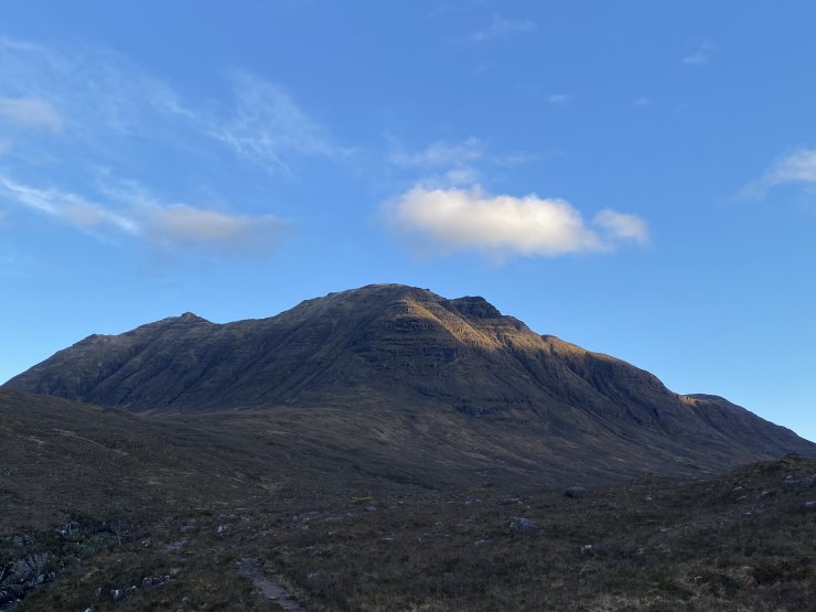 Beinn Dearg, from behind Liathach