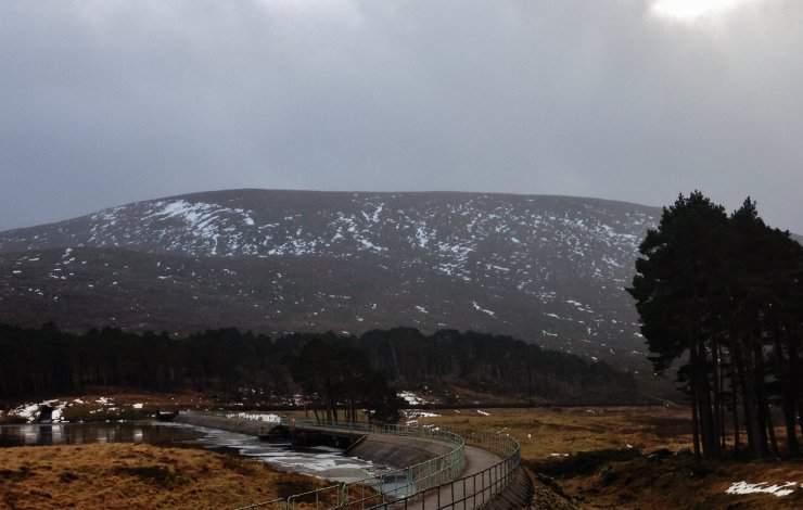 Beinn Liath Bheag at 6665m - very little snow remaining.