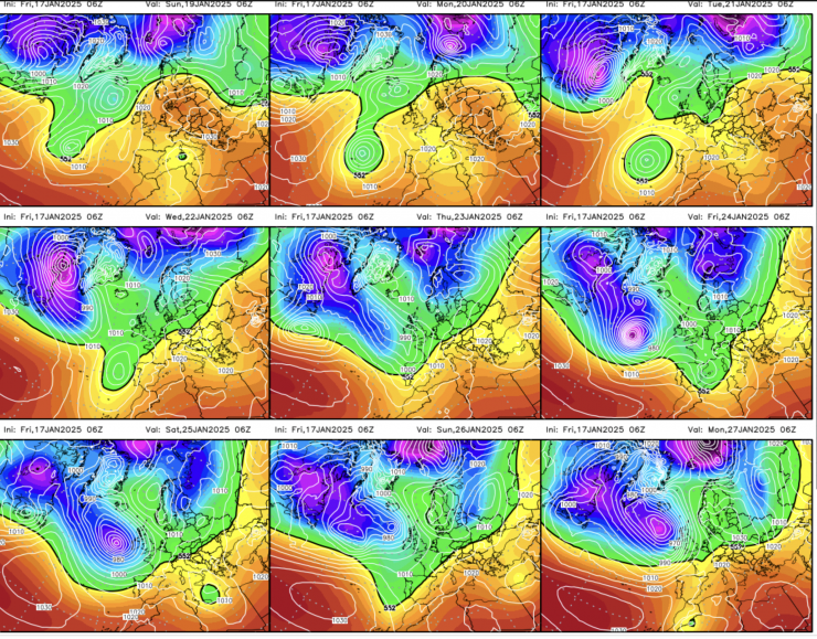 Some indication of possible temperatures over the coming ten days. Slightly colder into next week. Possibility for then colder temperatures the weekend after. But, it's just a forecast!