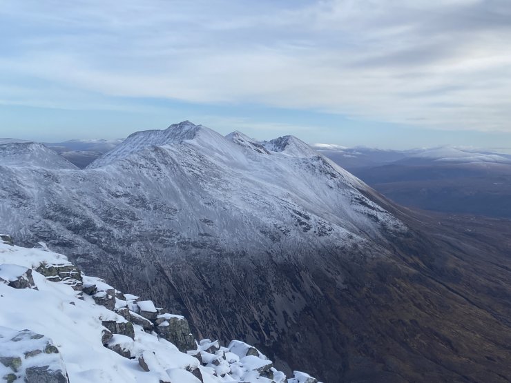 Looking East along the Beinn Eighe ridge.