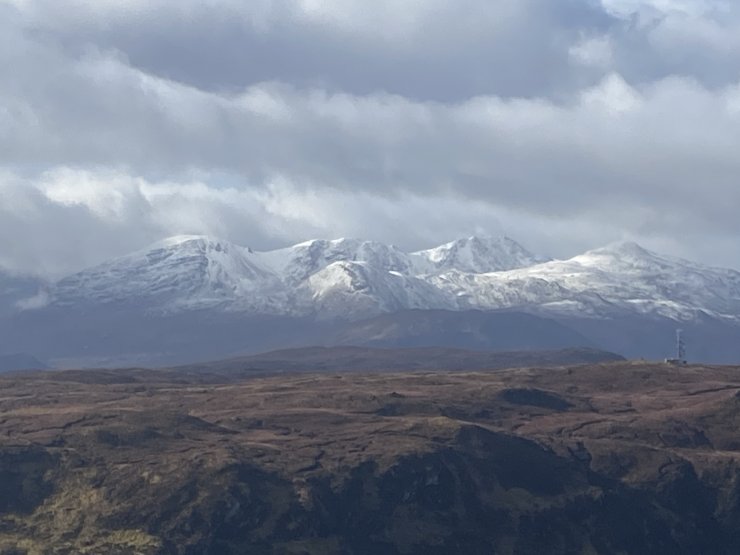 Looking towards the Northern aspects of the Achnashellach hills.