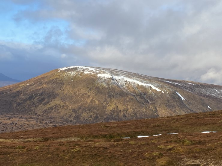 Meall a Chaorainn, at 705 metres high.