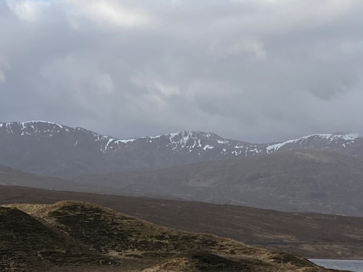 The Glencarron and Glenuig forest hills.