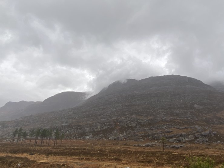 A brief clearing along the South flanks of Liathach.