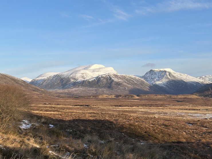 The Tollomuick hills from the Ullapool road