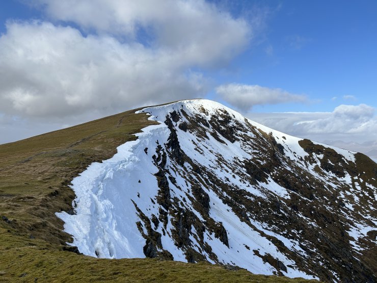 Fionn Bheinn summit ridge.